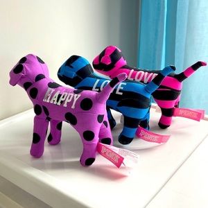 victoria’s secret pink plush dogs lot of 3